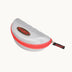 Silver/Red Zip