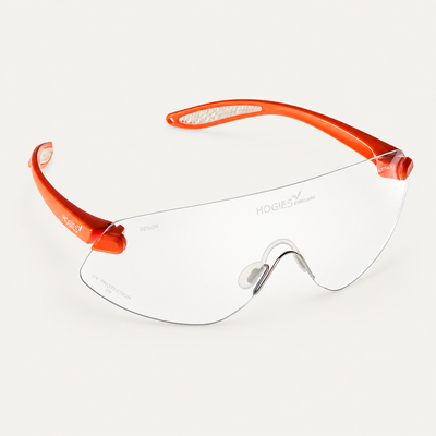 EyeGuard Classic Safety Glasses | Adult Size | Fixed Bridge | Orange Matt | Ultra Lightweight Certified Eye Protection