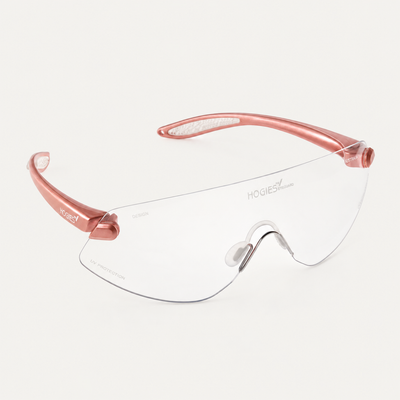 EyeGuard Classic Safety Glasses | Adult Size | Fixed Bridge | Pink Gloss | Ultra Lightweight Certified Eye Protection