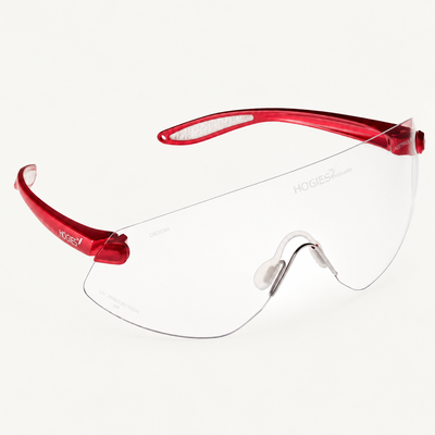 EyeGuard Classic Safety Glasses | Adult Size | Fixed Bridge | Red Metallic | Ultra Lightweight Certified Eye Protection