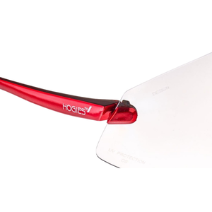 Red Metallic Hogies EyeGuard Glasses Temple