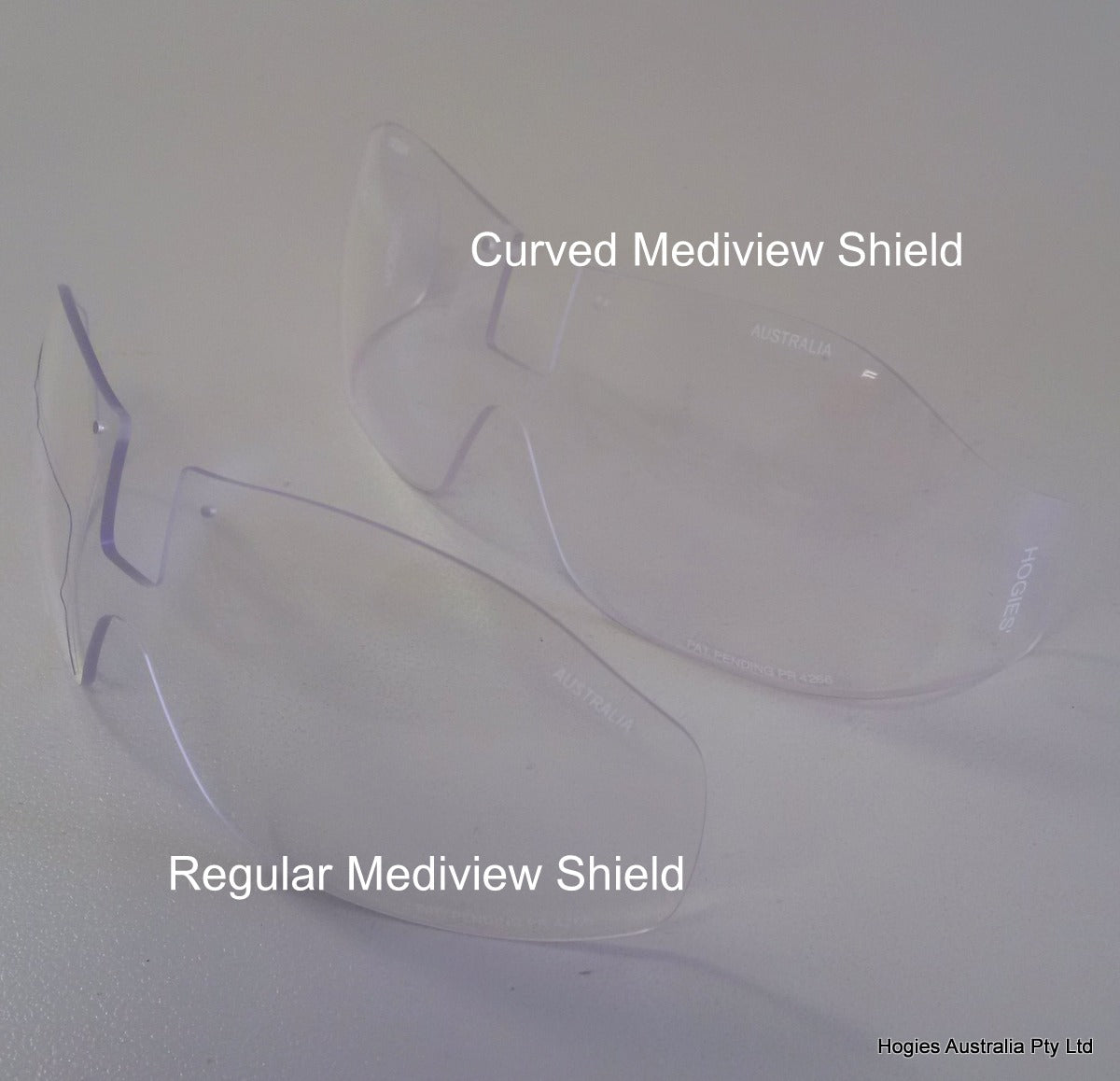 MediView Curved Polycarbonate Safety Shield | Loupe Accessory